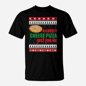 A Lovely Cheese Pizza Just For Kevin Funny Alone Home Sweatshirt T-Shirt | Crazezy UK