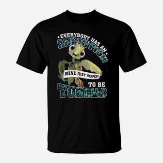 Addiction To Be Turtle T-Shirt - Monsterry UK