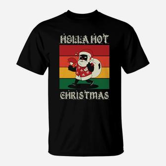 African American Hipster Santa T-Shirt - Monsterry