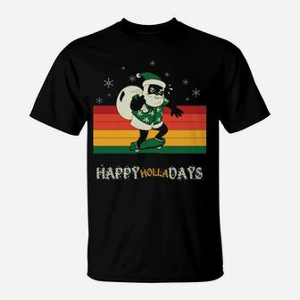 African American Santa Claus T-Shirt - Monsterry