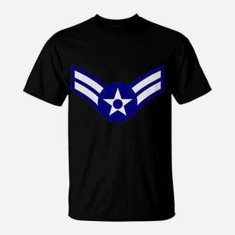 Air Force Airman First Class E-3 Stripes Graduation Shirt T-Shirt | Crazezy