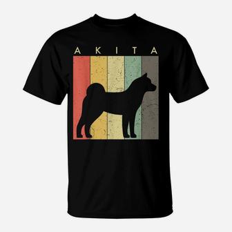 Akita Tshirt - Akita Dog Lover Gift Retro Vintage Style T-Shirt | Crazezy UK