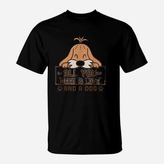 All You Need Is Love And A Dog Loving T-Shirt | Crazezy