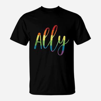 Ally Rainbow T-Shirt | Crazezy CA