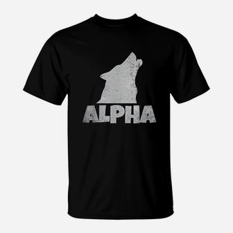 Alpha Lone Wolf Pack Member Wildlife Howling T-Shirt - Thegiftio UK