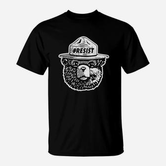 Alt National Park Service Resist Bear T-Shirt | Crazezy