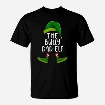 American Bully Dad Elf Dog Christmas Pajama For Men X Mas T-Shirt | Crazezy