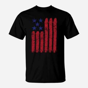 American Flag 4Th Of July Patriotic Distressed Usa Flag T-Shirt | Crazezy DE