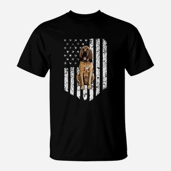 American Flag Bloodhound T-Shirt - Thegiftio UK