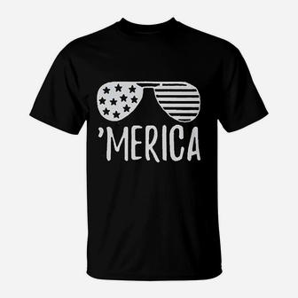 American Flag Merica T-Shirt | Crazezy