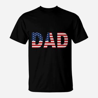 American Flag Proud Dad T-Shirt - Thegiftio UK