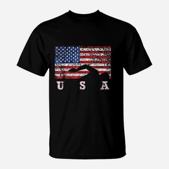 American Flag Swimming T-Shirt - Thegiftio UK