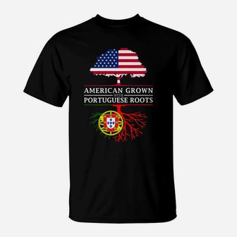 American Grown With Portuguese Roots - Portugal T-Shirt | Crazezy CA