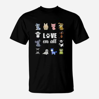 Animal Lover Cat Dog Love T-Shirt | Crazezy UK