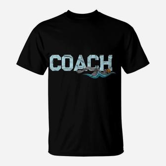 Appreciation Gifts For Swim Coaches Funny Swim Teacher Coach T-Shirt | Crazezy UK