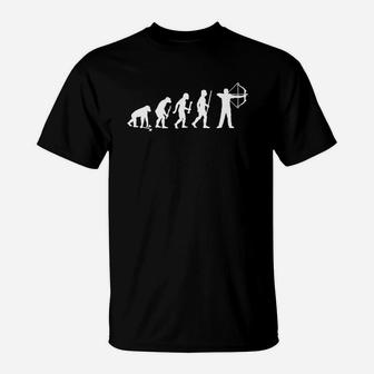 Archery - Evolution Of Man And Archery T-Shirt - Thegiftio