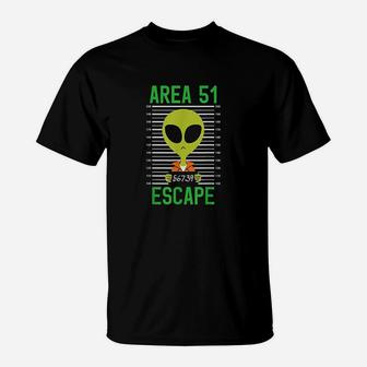 Area 51 Funny Alien Escape Men Women Ufo T-Shirt | Crazezy