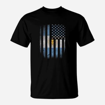 Argentinian American Flag Argentina Usa Argentine Gift T-Shirt | Crazezy