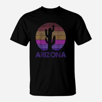 Arizona Vintage Retro Cactus Souvenir Gift T-Shirt | Crazezy DE