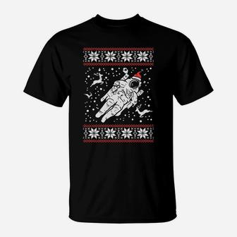 Astronaut Ugly Christmas Sweater Xmas Space Lover Boys Gift Sweatshirt T-Shirt | Crazezy AU