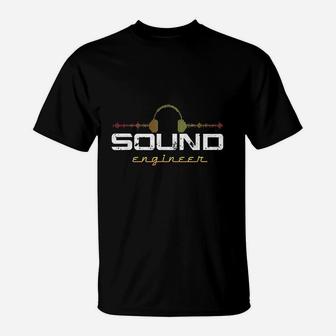 Audio Engineer Music Production Sound Engineer Disc Jockey T-Shirt - Thegiftio UK