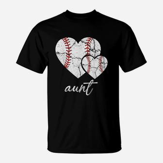 Aunt Mothers Day Baseball T-Shirt | Crazezy CA