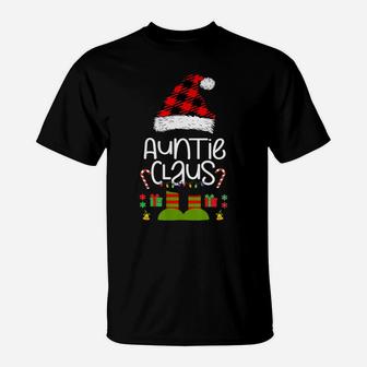 Auntie-Claus Matching-Family-Group Funny Christmas Outfit T-Shirt | Crazezy CA