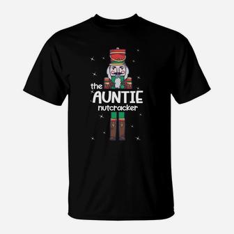 Auntie Nutcracker Family Matching Funny Gift Pajama Sweatshirt T-Shirt | Crazezy