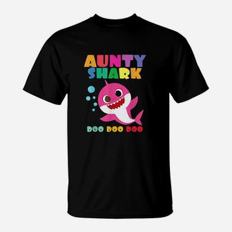 Aunty Shark Doo Doo T-Shirt | Crazezy