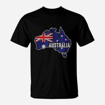 Australia Flag Map T-Shirt | Crazezy