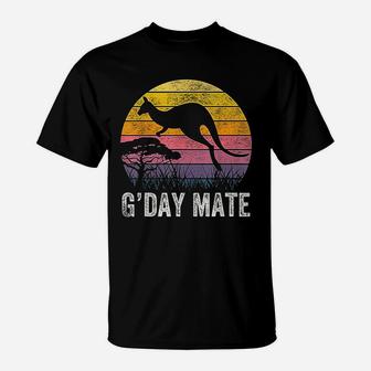 Australia G Day Mate Kangaroo Australian Symbol T-Shirt | Crazezy DE