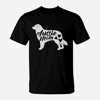 Australian Shepherd Mom Aussie Gifts Lover Cute Aussie Love T-Shirt | Crazezy DE