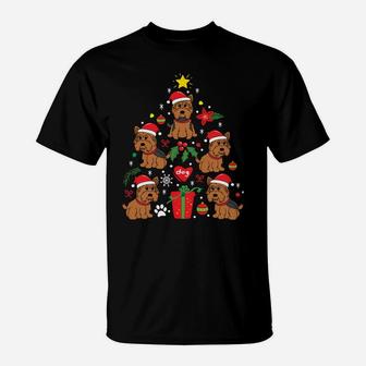 Australian Terrier Christmas Ornament Tree Dog Mom Dad Gift T-Shirt | Crazezy
