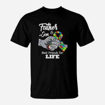 Autism Father Son Best Friends For Life T-Shirt - Monsterry