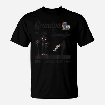 Autism Grandpa And Granddaughter Best Friend For Life T-Shirt | Crazezy UK