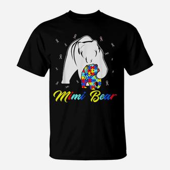 Autistic Mimi Bear Autism Awareness Family Shirt T-Shirt - Monsterry UK