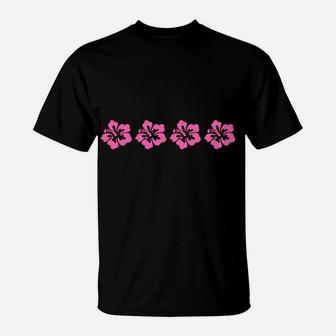 Awesome Hawaiian Pink Hibiscus Flowers Rose Mallow Sweatshirt T-Shirt | Crazezy UK