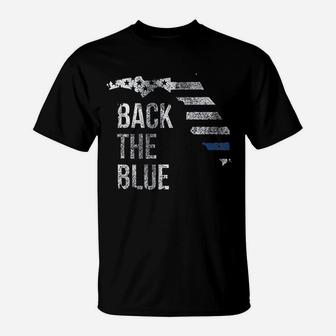 Back The Blue T-Shirt | Crazezy