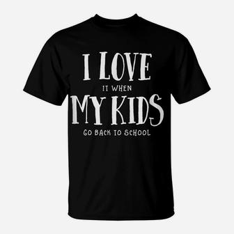 Back To School First Day Of School Mom Sarcastic Parent Gift T-Shirt | Crazezy AU
