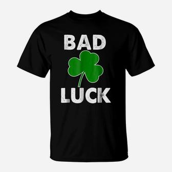 Bad Luck Drinking Irish Shirt Gift Tee For Patty's Day T-Shirt | Crazezy