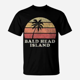 Bald Head Island Nc Vintage 70S Retro Throwback Design T-Shirt | Crazezy DE