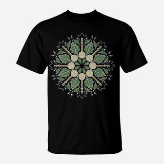 Banjo Mandala Bluegrass, Mindfulness & Nature Graphic T-Shirt | Crazezy UK
