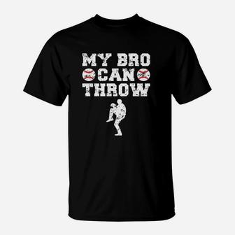 Baseball Brother Sister Funny Pitcher T-Shirt | Crazezy CA