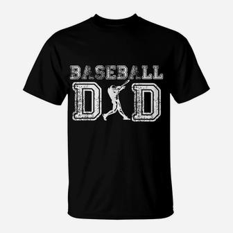 Baseball Dad Funny Fathers Day Present For Daddy Papa Father T-Shirt | Crazezy