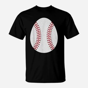Baseball Happy Easter Egg Hunting Cute Sport Lover T-Shirt | Crazezy DE
