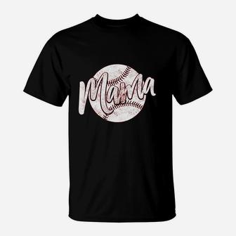 Baseball Mama T-Shirt | Crazezy AU
