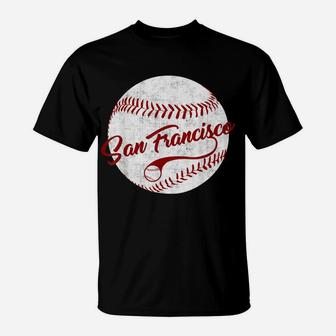 Baseball San Francisco Vintage Giant Ball, National Pastime T-Shirt | Crazezy CA