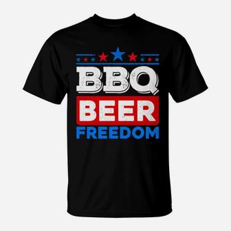 Bbq Beer Freedom America Usa Party 4Th Of July Summer T-Shirt - Monsterry AU
