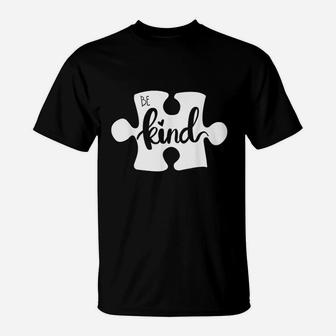 Be Kind Puzzle Piece Awareness T-Shirt | Crazezy DE