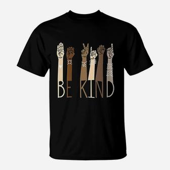 Be Kind Sign Language Hand Talking T-Shirt | Crazezy